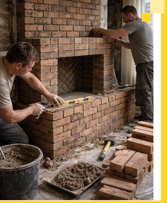 Изготовление и установка кирпичных каминов в Киржаче