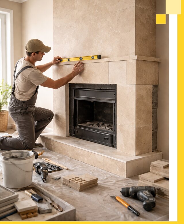 Установка и монтаж каминов в частном доме под ключ в Киржаче