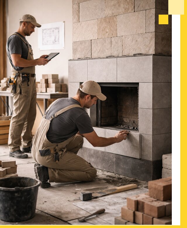 Индивидуальные проекты каминов и каминных систем в Киржаче