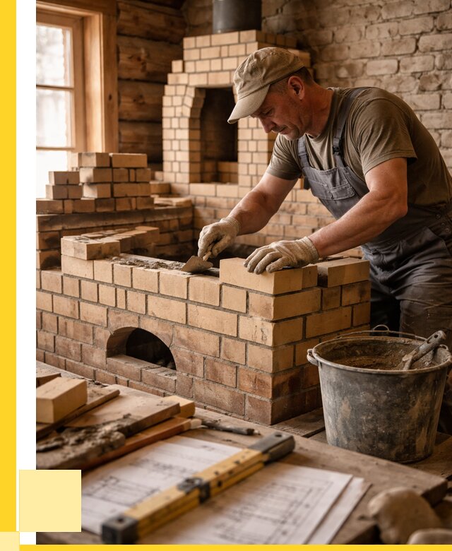 Кладка печей из кирпича в Киржаче цены от 30930 р. - ЭриданКрж