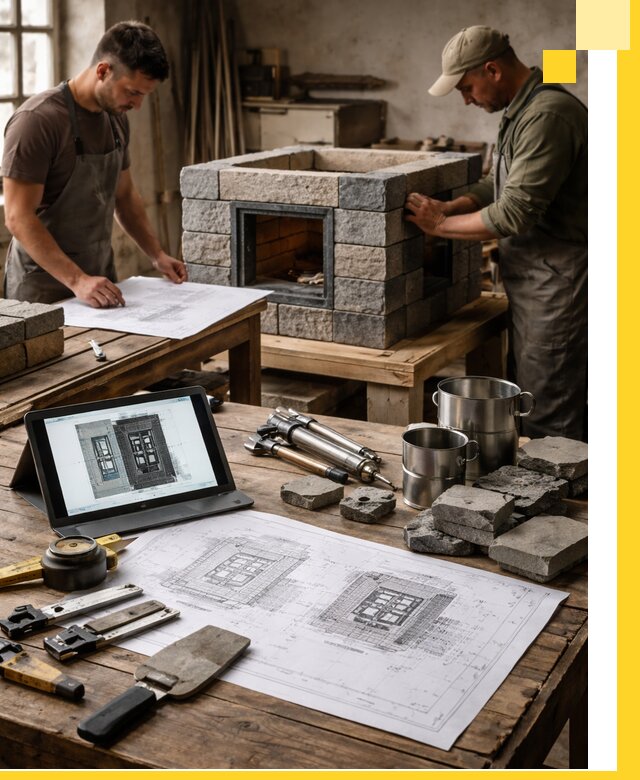 Разработка проектов печей с согласованием и монтажом в Киржаче