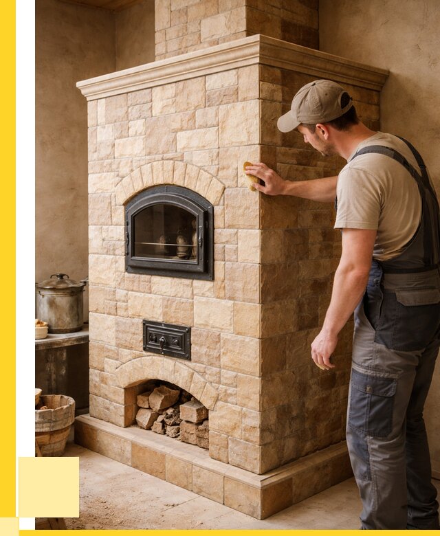 Облицовка печей в Киржаче от 4640 р. под ключ | ЭриданКрж