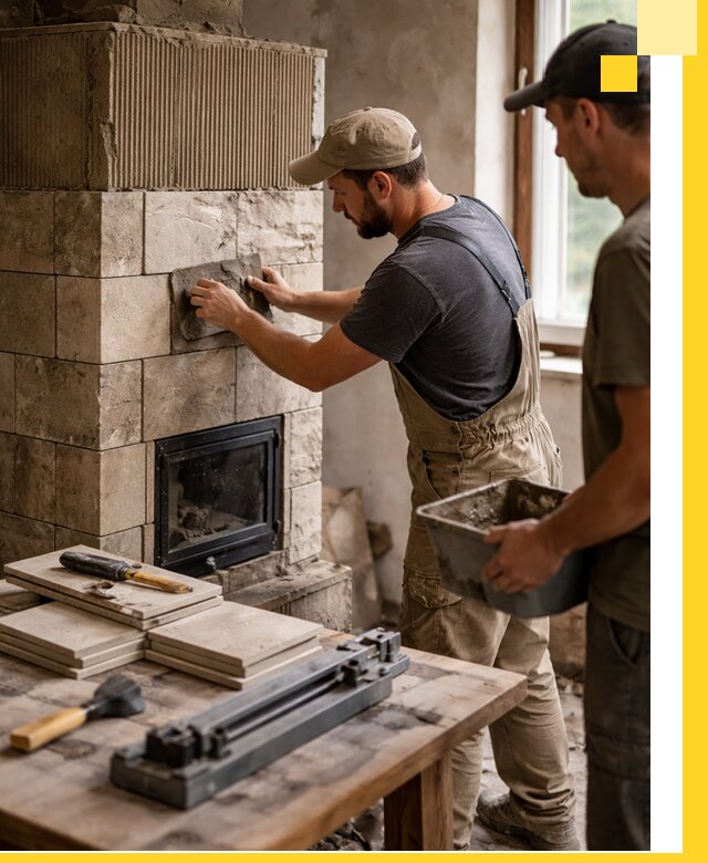 Профессиональная облицовка печей в Киржаче: керамика и камень