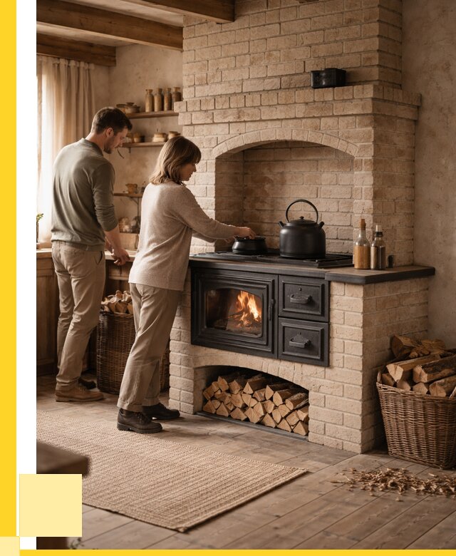 Печи с плитой в Киржаче от 46395 р. | ЭриданКрж — кирпичная печь