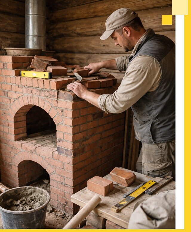 Изготовление и установка русских печей в Киржаче под ключ