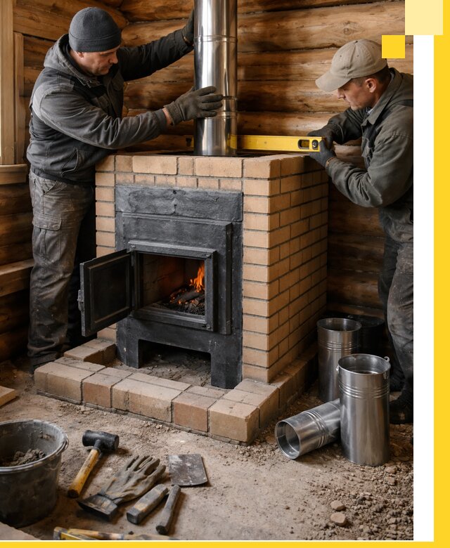 Проектирование, изготовление и установка банных печей в Киржаче