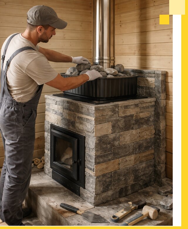 Печи для парной в Киржаче, производство, монтаж и обслуживание