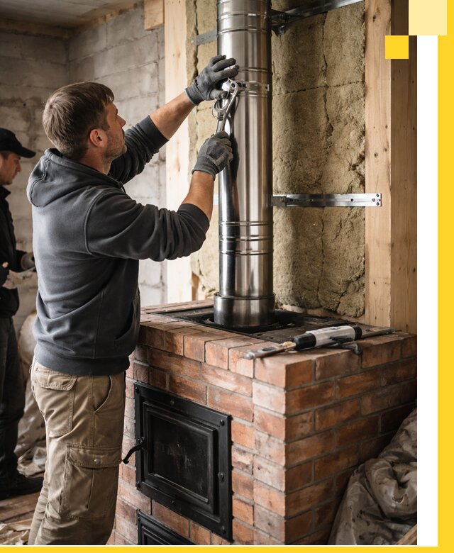 Изготовление и монтаж печей и дымоходов под ключ в Киржаче