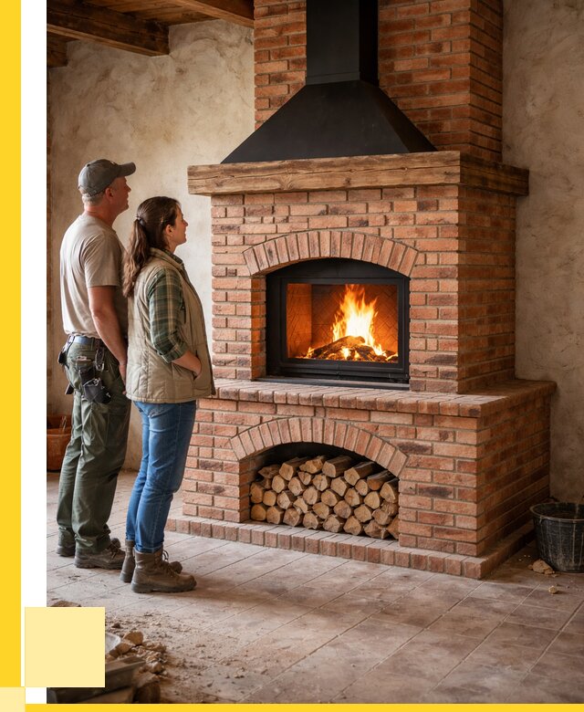 Печи камины из кирпича в Киржаче от 123720 р. | ЭриданКрж