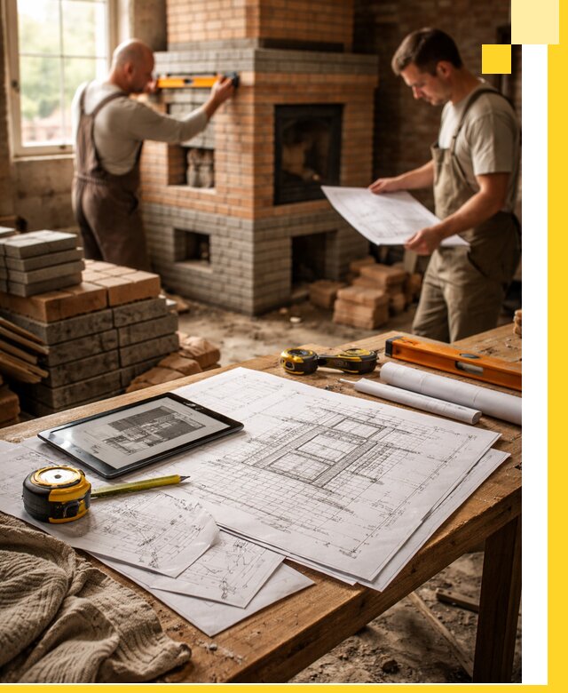 Проекты печей и каминов с индивидуальным дизайном в Киржаче