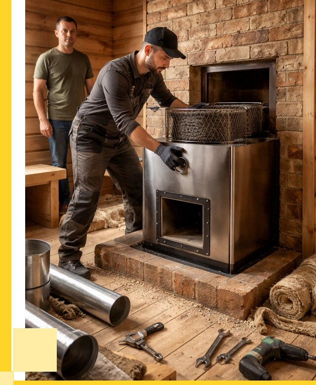 Монтаж банных печей под ключ в Киржаче от 18558 р., ЭриданКрж