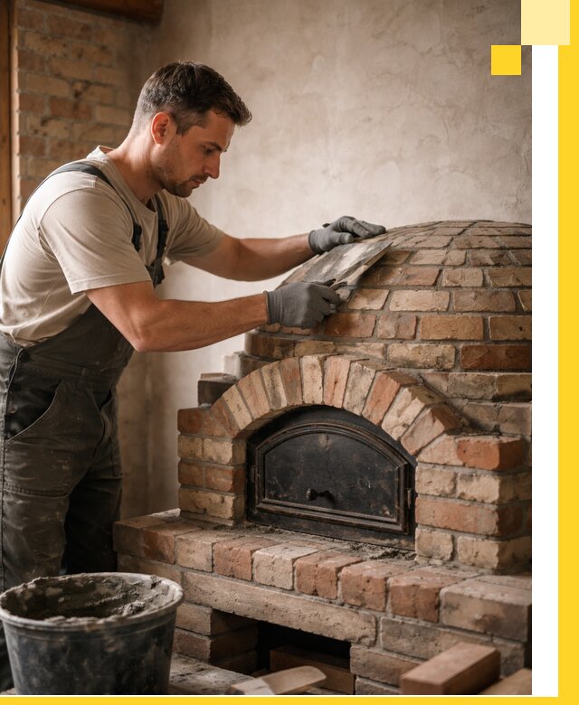 Изготовление и монтаж помпейских печей на заказ в Киржаче