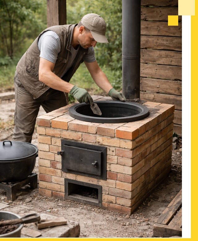 Изготовление и установка печей для казана в Киржаче под ключ