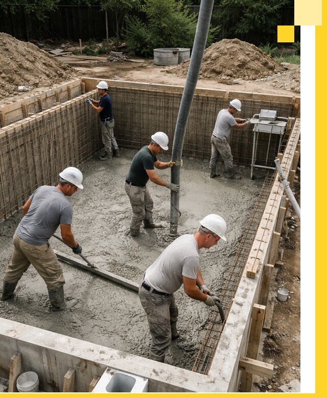 Строительство бетонных бассейнов под ключ в Киржаче