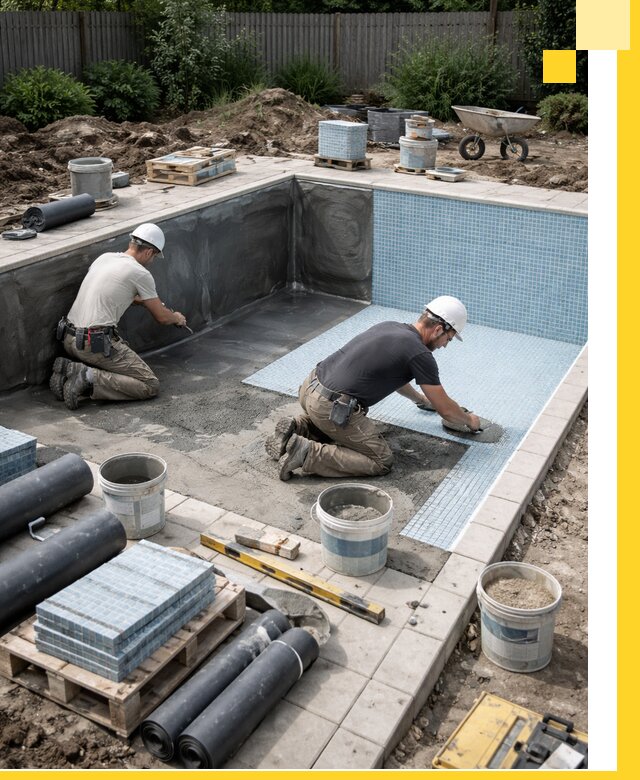 Проектирование и строительство стационарных бассейнов в Киржаче