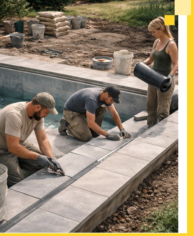 Строительство и монтаж уличных бассейнов под ключ в Киржаче