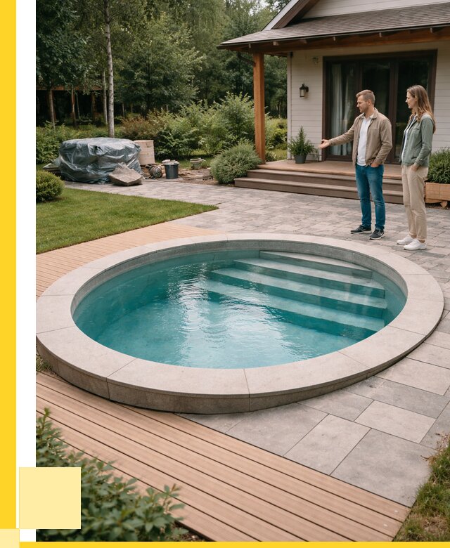 Бассейн на даче под ключ в Киржаче от 206200 р., ЭриданКрж