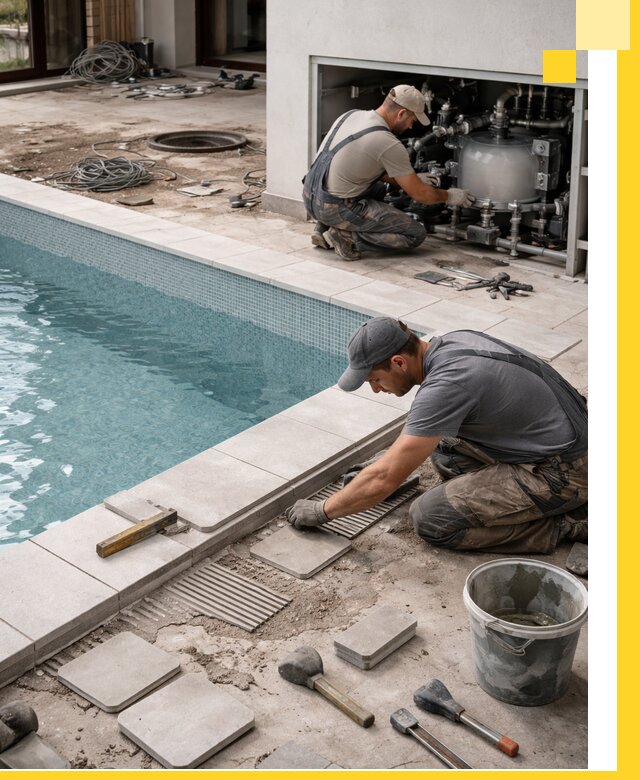 Строительство и монтаж бассейнов в коттедже в Киржаче