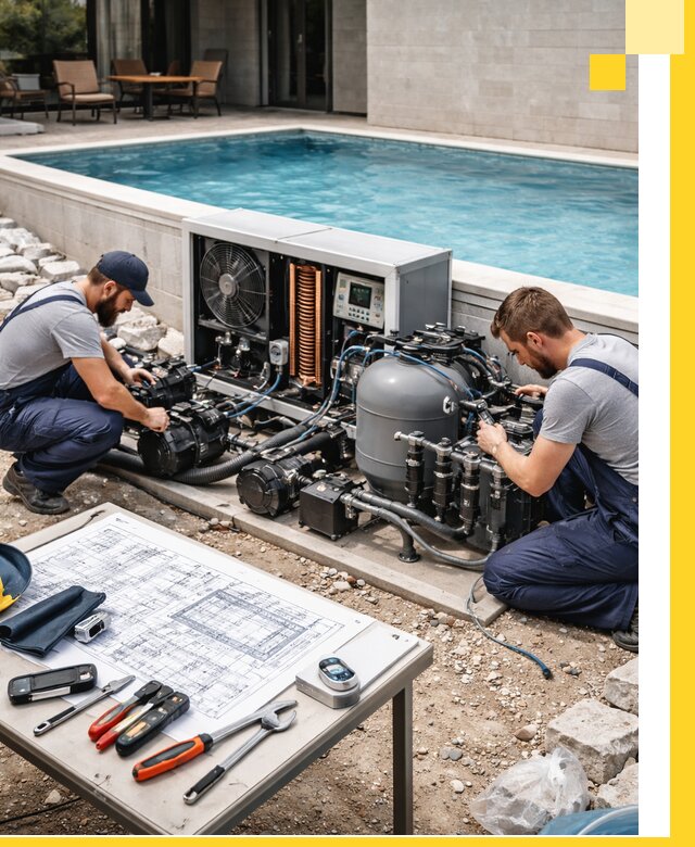 Проектирование и монтаж бассейнов с подогревом в Киржаче