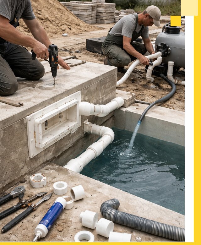 Строительство скиммерных бассейнов под ключ в Киржаче