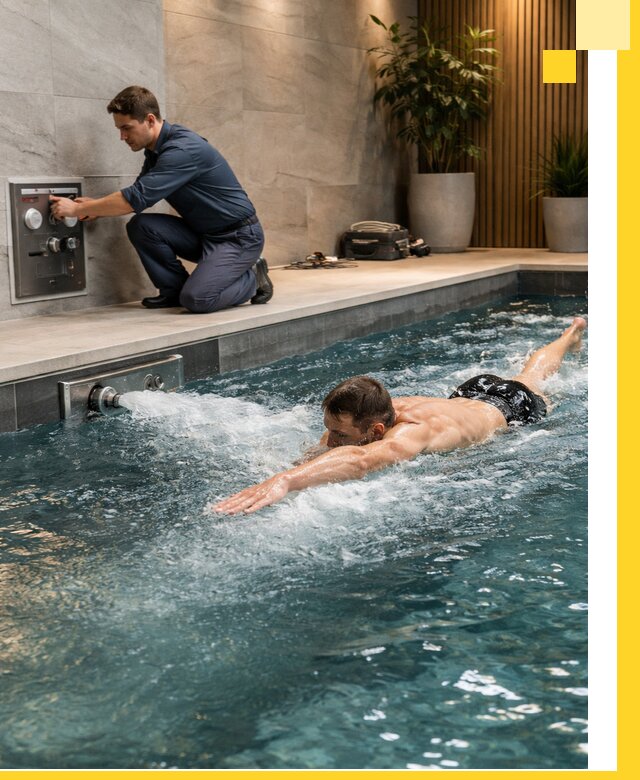 Проектирование и монтаж бассейнов с противотоком в Киржаче