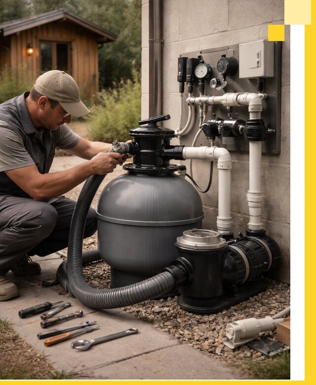 Продажа и монтаж фильтров и насосов для бассейнов в Киржаче