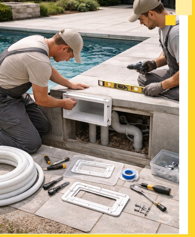 Поставка и установка скиммеров для бассейнов в Киржаче