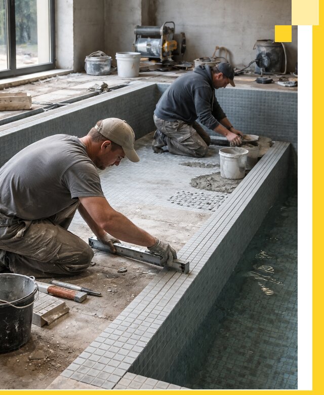 Строительство бассейна в частном доме в Киржаче под ключ