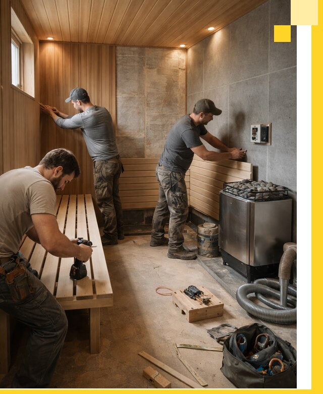 Сауны под ключ в Киржаче, проектирование, строительство, отделка