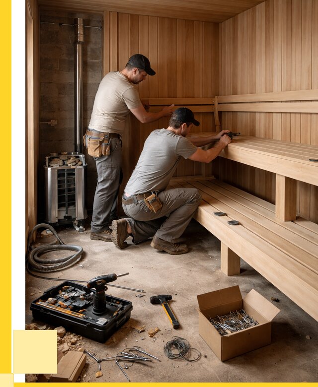 Монтаж саун под ключ в Киржаче от 123720 р. | ЭриданКрж