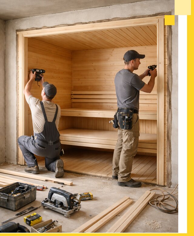 Монтаж саун под ключ в Киржаче — проектирование и установка