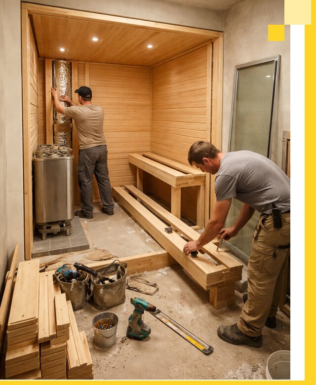 Проектирование и установка домашних саун под ключ в Киржаче