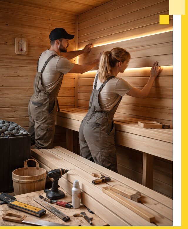 Дизайн саун и бань под ключ с индивидуальным проектом в Киржаче