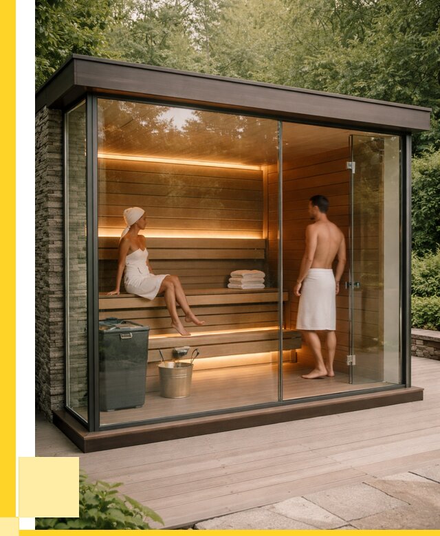 Сауна стеклянная и двери для сауны в Киржаче от 257750 р. | ЭриданКрж