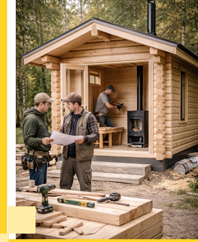 Монтаж бань под ключ в Киржаче — от 206200 р. | ЭриданКрж