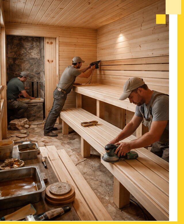 Профессиональная отделка бань в Киржаче под ключ, с гарантией