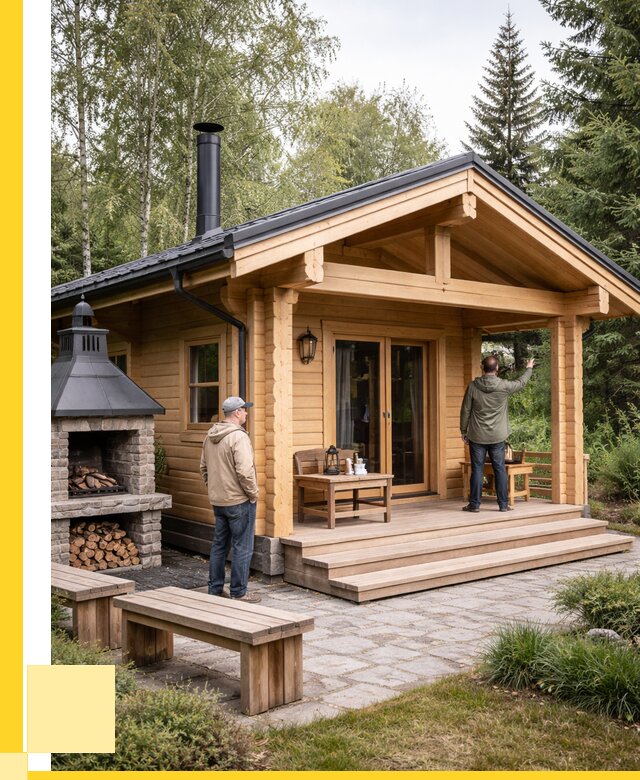 Деревянные бани под ключ в Киржаче от 463950 р. | ЭриданКрж