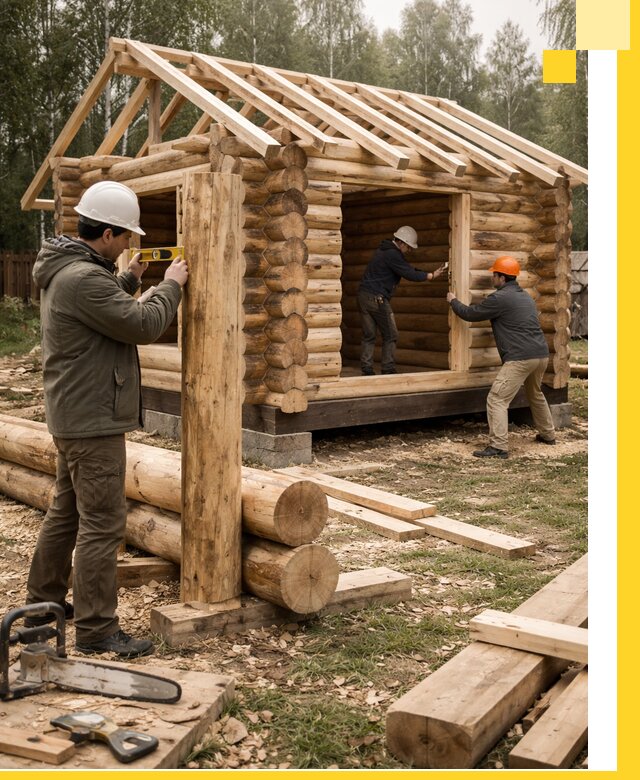 Строительство бань для дачи под ключ в Киржаче с доставкой и монтажом