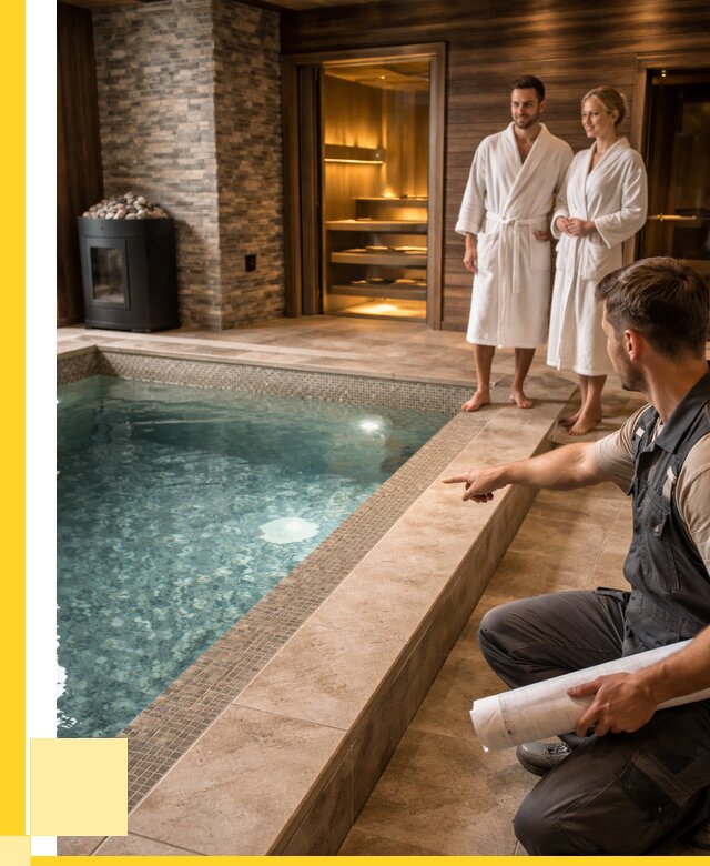 Проект бани с бассейном под ключ в Киржаче от 67015 р. | ЭриданКрж