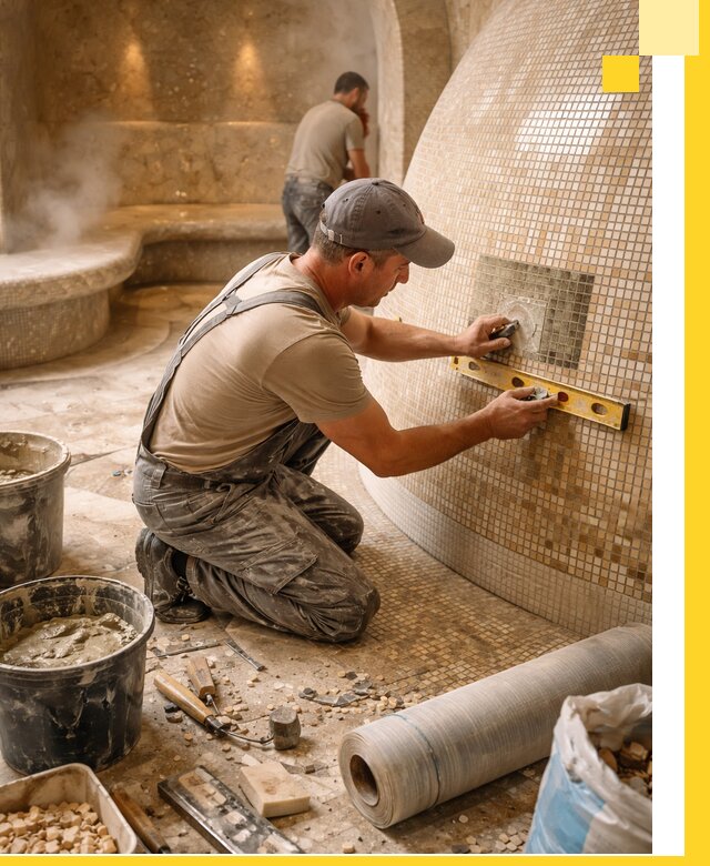 Хамам под ключ в Киржаче: проектирование, строительство, отделка