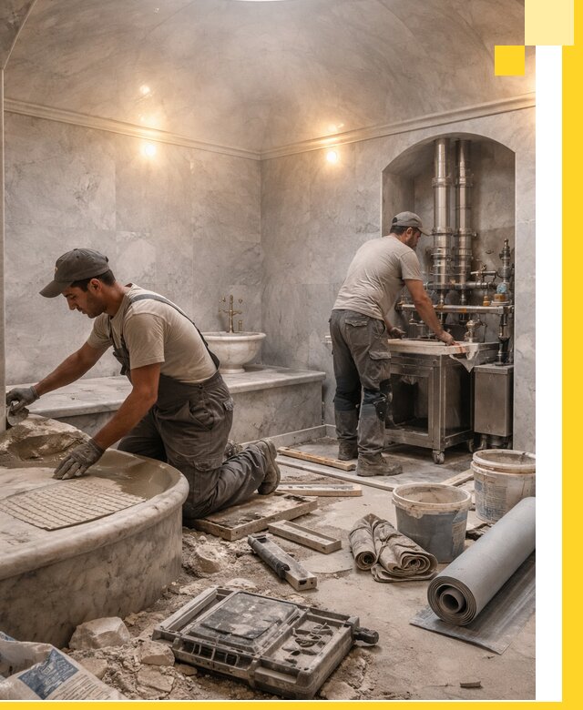 Строительство турецких бань хаммам под ключ в Киржаче