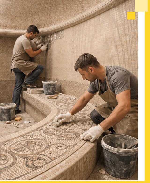 Плитка для хамама в Киржаче, укладка, подбор и поставка