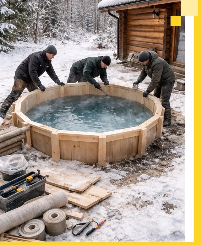 Изготовление и установка ледяных купелей под ключ в Киржаче